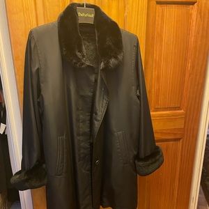 Fir lined coat